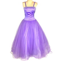 Mori Lee Princess Ball Gown Beaded Purple Tulle Quincenera Fit Flare Siz... - £58.42 GBP