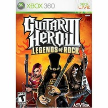 XBOX 360 Guitar Hero III 3 Legends of Rock Video Game ONLY sex pistols slipknot - £29.56 GBP