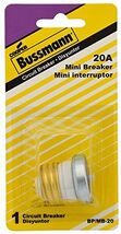 Bussmann BP/MB-20 20 Amp, 125V Edison Base Plug Fuse Circuit Breaker - €26,99 EUR