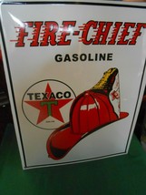 Great Collectible Porcelain Sign- FIRECHIEF Gasoline TEXACO - $134.23