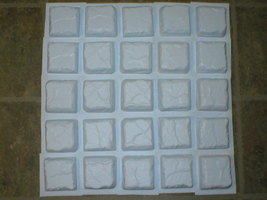10 Travertine 36 Pc. Mosaic Tile Molds Make 100s 13"x13" Floor Paver, Wall Tiles image 2