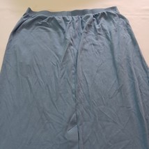 Bechamel Women's Size 2X Blue Maxi Pull-On Elastic Waist Skirt With Pockets image 10