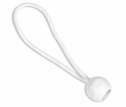 6&quot; White Ball Heavy Duty Bungee Cord Lot of 100 - £18.20 GBP