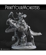3D Printed Print your Monster Skeleton Mounted T-Rex 28 32mm D&amp;D - $24.86 CAD+