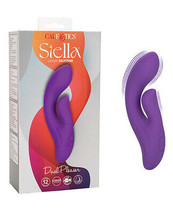 CalExotics Stella Liquid Silicone Dual Pleaser Rabbit Vibrator Purple - $59.99