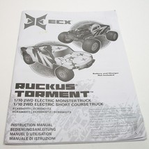 Ruckus Torment Parts Printed Instruction Manual - £11.02 GBP