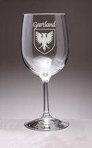 Gartland Irish Coat of Arms Wine Glasses - Set of 4 (Sand Etched) - £54.52 GBP