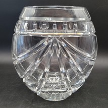 Waterford Ireland Crystal Glass &#39;Overture&#39; Rose Vase Oval Signed Jim O&#39;L... - $272.24