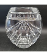 Waterford Ireland Crystal Glass &#39;Overture&#39; Rose Vase Oval Signed Jim O&#39;L... - $372.34 CAD