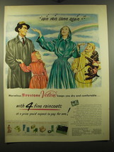 1950 Firestone Velon Ad - Rain rain come again - £14.78 GBP