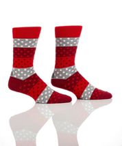 Yo Sox Men's Premium Crew Socks 3 Pairs Canada Day Motifs Red White Cotton 7-12 image 5