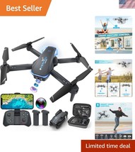 Foldable Quadcopter Drone with 1080P HD Camera - Ideal for Kids &amp; Beginners - $119.99