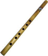 Indian Flute, 16&quot; In C, Polished Bamboo, 6 Finger Holes, Zaza Percussion. - £31.28 GBP