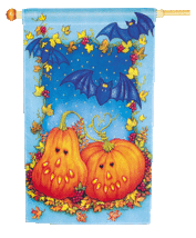 Batty Pumpkins Toland Art Banner - $24.00