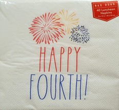 Lunch Napkins Rae Dunn U.S.A. USA Patriotic Memorial Day 4th of July 40ct - £7.95 GBP