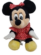 Vintage 1980s Walt Disney World Disneyland Parks Minnie Mouse 10&quot; Plush GUC - £10.42 GBP