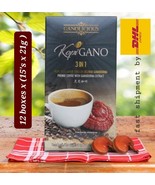 12 Boxes Gano Excel 3 in 1 Coffee Premix Coffee With Ganoderma Extract- ... - £147.94 GBP