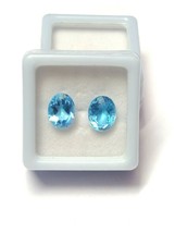 Swiss Blue Topaz Gemstone 7x9 mm oval Cut blue topaz Loose Stone AAA - £23.57 GBP+