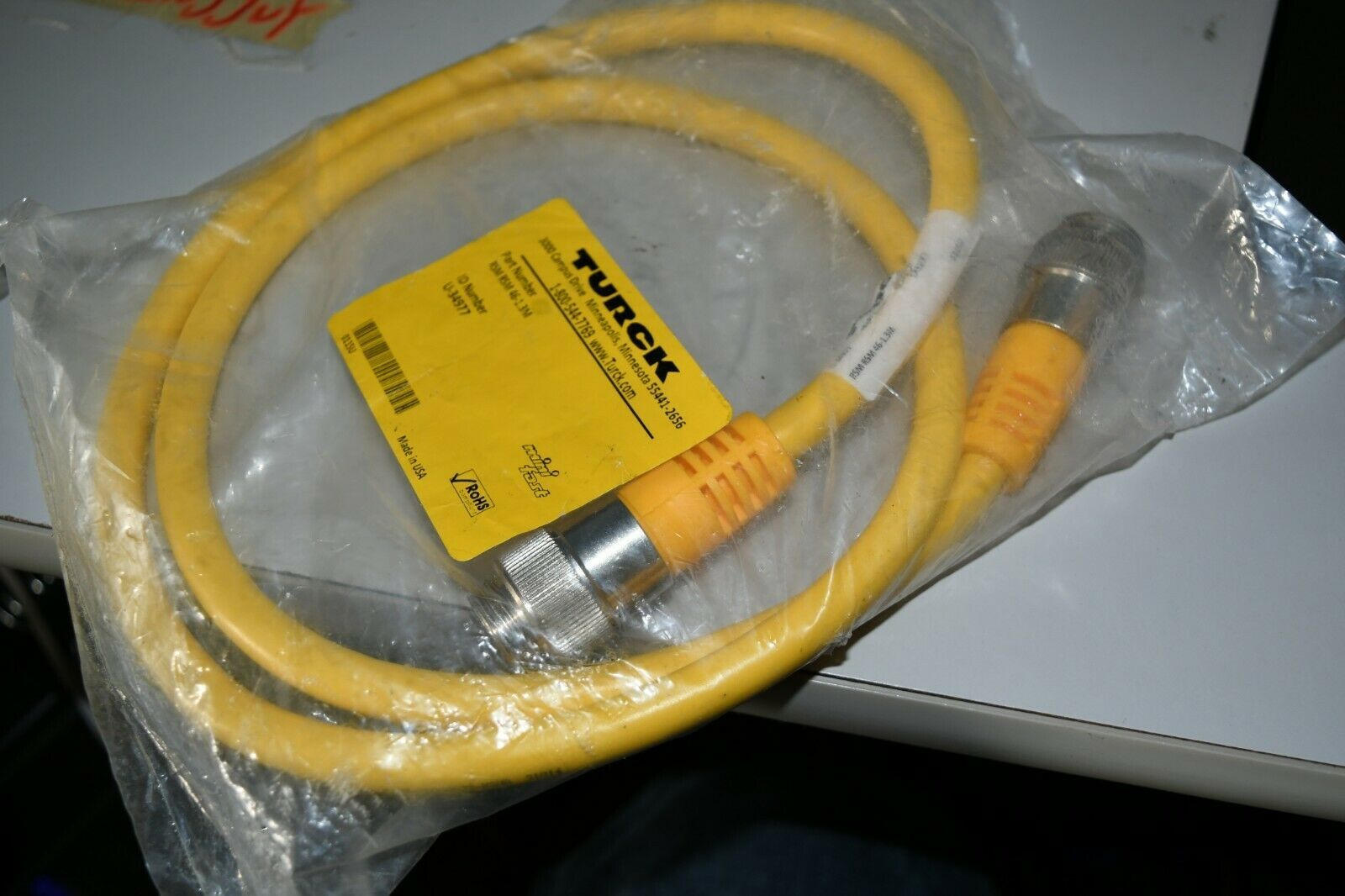 TURCK ELEKTRONIK RSM 46-1-3M MINIFAST Molded CORDSETS u-34977 1E rare - $43.71
