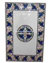 White Marble Dining Table Lapis Grape Stone Inlay Furniture Gift Art Home Decors - £1,505.38 GBP+
