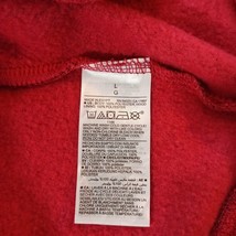 Old Navy Men's Red Full Zipper Fleece Lined Drawstring Hoodie Jacket Size Large image 4