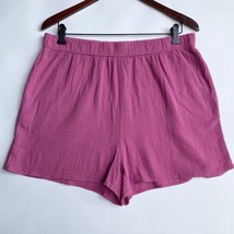 Universal Thread Pull On Shorts Womens L Elastic Waist Origanum Pink NWT $15 - £2.82 GBP