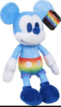 Just Play Disney Rainbow Collection 9&quot; Mickey Mouse Plush Pride *NEW* - $18.69