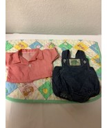 Vintage Cabbage Patch Kids Shirt &amp; Denim Romper IJ-Made In Korea - $75.00
