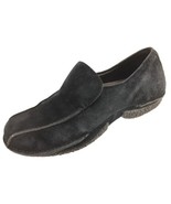 SH25 Merrell Women 9.5 Black Suede Duet Alto Slip On Loafer Shoes - £10.63 GBP