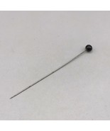 Antique Vintage Black Lapel Stick Pin - £23.46 GBP