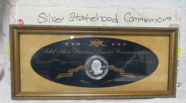 Solid Silver .999 Pure 1/2 Troy LB  Statehood Quarter Commemorative Coin Framed - £198.44 GBP