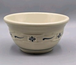 Longaberger Pottery Woven Traditions Small 6&quot; Bowl Classic Blue (1991) - $12.19