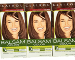3 Pack Clairol Balsam Color Medium Reddish Brown 612RB Permanent Grey Co... - $37.99