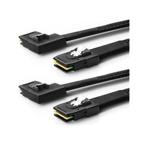 CableCreation 2 Pack Short Internal Mini SAS SFF-8087 to Right Angle SFF-8087 Co - £31.16 GBP