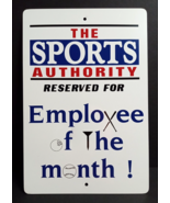 Sports Authority Employee of the Month Authentic Metal Sign 18&quot;h x 12&quot;w ... - $129.99