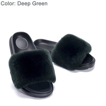 Summer Woman Slippers Fluffy Female Shoes House Platform ry Ladies Sandals Home  - £30.01 GBP