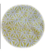 Vintage Chenille Bedspread Fabric Fat Quarter 12x24 Hofmann Yellow Daisy - €16,49 EUR