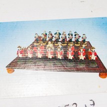 American Revolutionary War Chess Game Set George III Washington Betsy Ross - $222.75