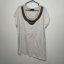 Women’s Beaded Neckline BLOUSE Top Size 2X NEW $79 - £51.25 GBP