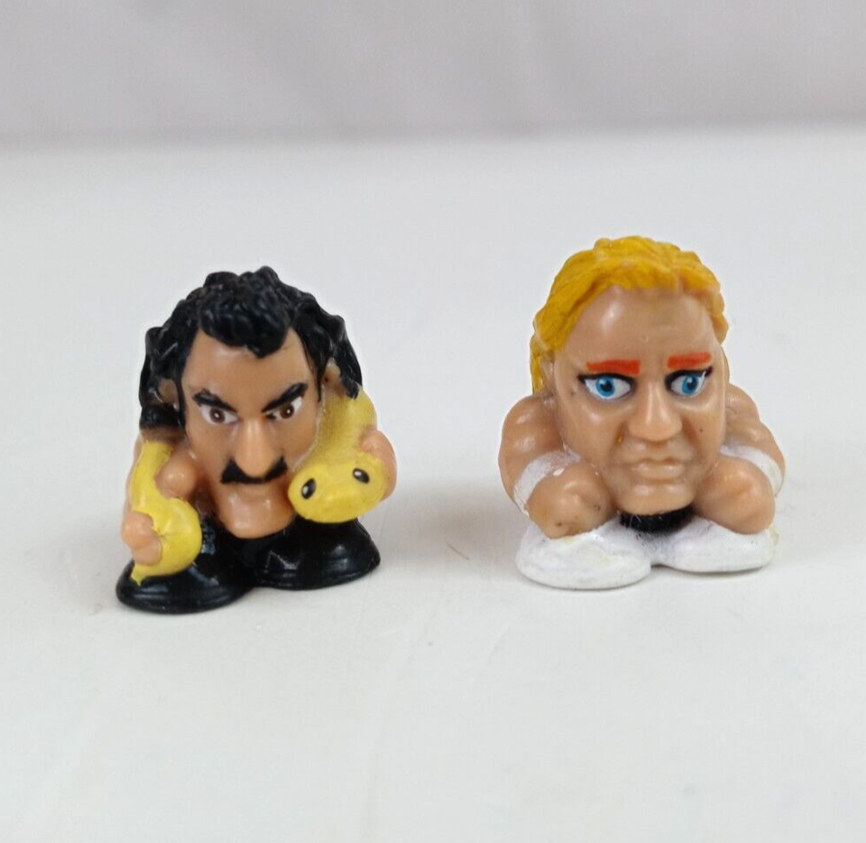 Set of 2 WWE Squinkies Jake The Snake Roberts &amp; Mr. Perfect - $3.95
