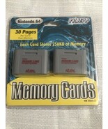 Nintendo 64  2pack 256K Memory Cards New Sealed NB5025 - $21.78