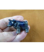 Y-C-ow-566 Blue gray sodalite Bos cattle gemstone dairy farm milk stone ... - $355.23 MXN