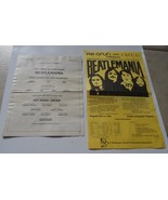 BEATLEMANIA 1987 TORONTO FLYER + Program Info SENECA College THE BEATLES  - $39.75