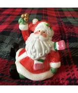 Vintage FF Japan Sitting Santa Claus Ceramic Handcrafted Christmas Salt ... - £7.76 GBP