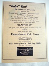 1923 Pennsylvania Knitting Mills Coats &amp; Sweaters Ad - $7.99