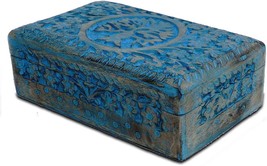 Bhavatu |Wooden Jewelry Box, Jewelry Box, Tarot Box, Celestial Home Decor, Witch - £29.70 GBP