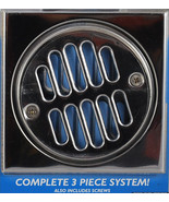 Drain Square 3 piece - Stainless Steel - $20.41 CAD