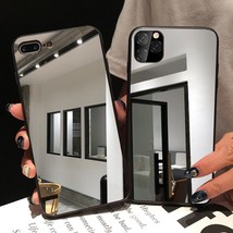 Black Edge Mirror Phone Case For iPhone 14 13 12 11 Pro Max X XS MAX XR Soft TPU - £5.84 GBP