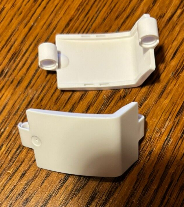 LEGO PN 24116 Technic Curved Panel 3 x 5 x 3 - White - 2 Pieces - New - $3.79