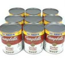 Chicken Noodle Soup, Campbell's , 14 Ounces, 9 Cans - $25.00